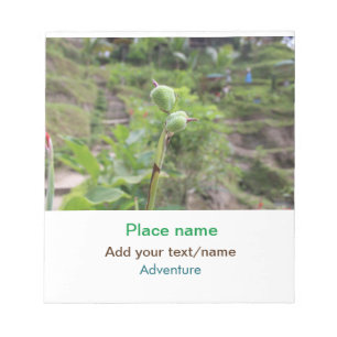Bloc De Notas Plantas naturales fotografía nombre de viaje en ag