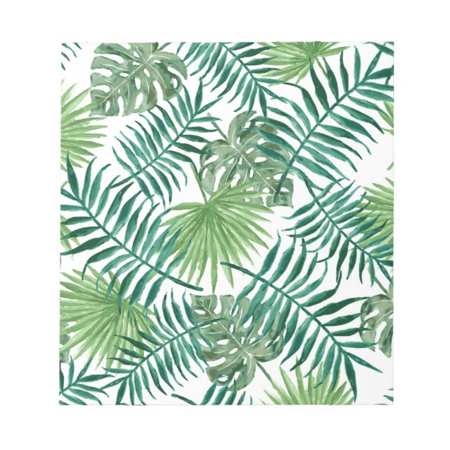 Bloc De Notas Plantas Tropicales Botánicas Hoja de Palma (Frente)