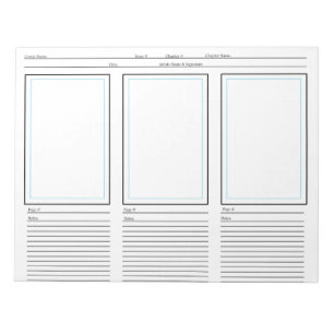 Bloc De Notas Plantilla de cómics