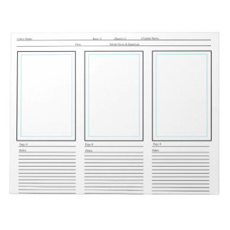 Bloc De Notas Plantilla de cómics