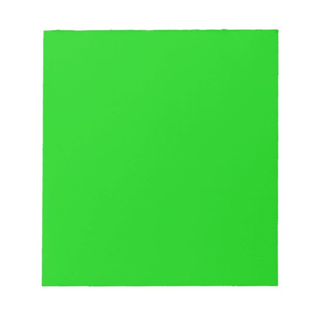 Bloc De Notas Plantilla de fondo verde impactante - propio perso (Frente)