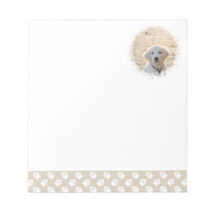 Bloc De Notas Plantilla de foto de mascota personalizada y patas