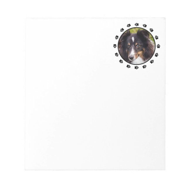 Bloc De Notas Plantilla de fotografía de Mascota personalizado c (Frente)