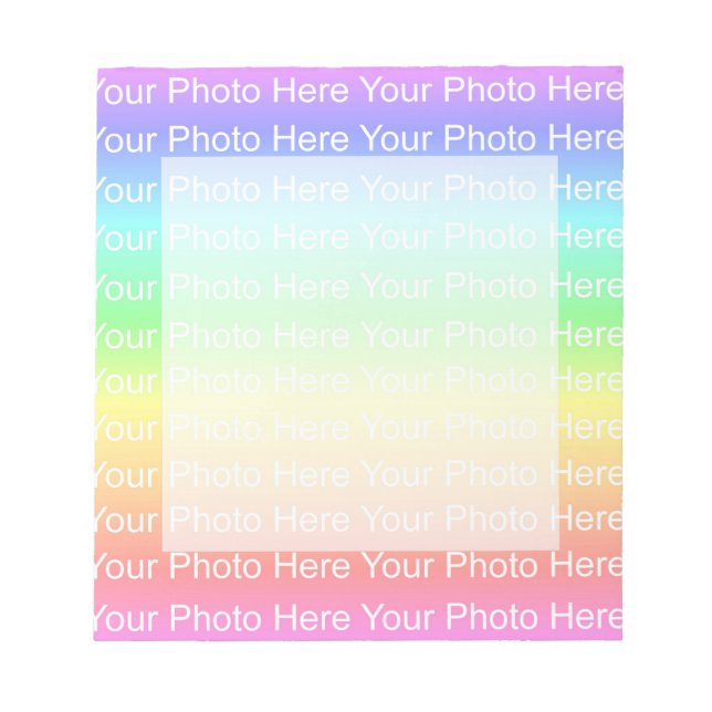 Bloc De Notas Plantilla de fotografía DIY (Frente)