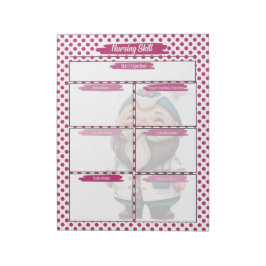 Bloc De Notas Plantilla de habilidades para estudiantes de la En