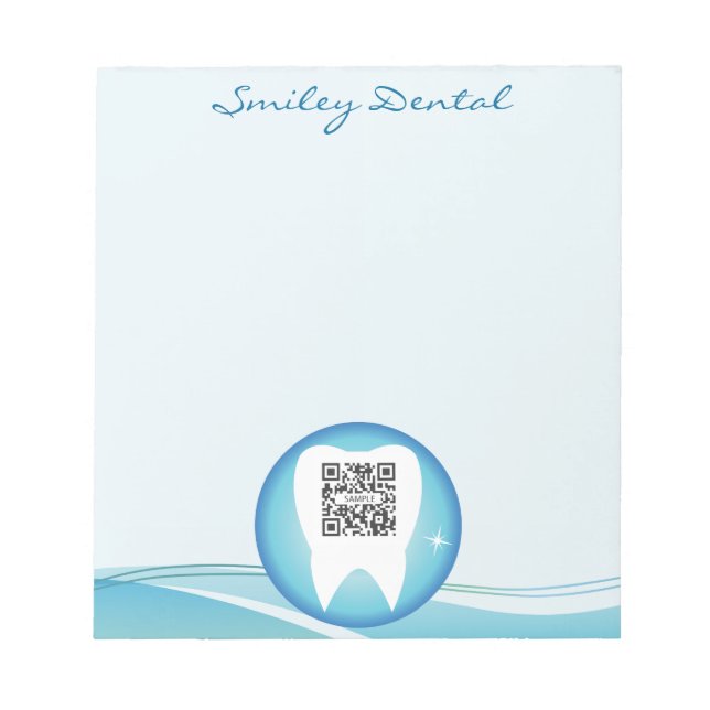 Bloc De Notas Plantilla de noepad dental (Frente)