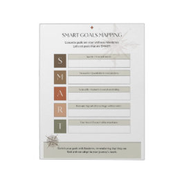 Bloc De Notas Plantilla de objetivos SMART para una planificació