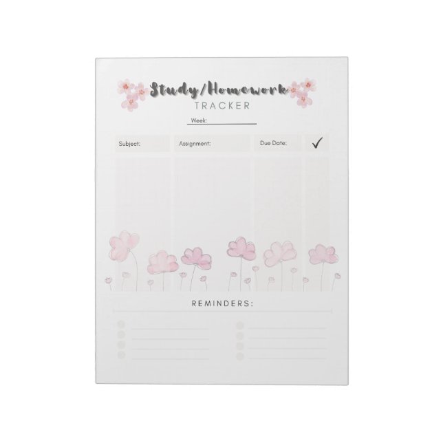 Bloc De Notas Plantilla de plan de estudios diarios de última ge (Lado Izquierdo)