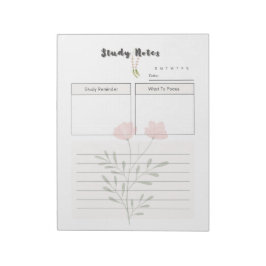 Bloc De Notas Plantilla de plan de estudios diarios de última ge