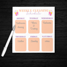 Bloc De Notas plantilla moderna de lista de verificación de hora