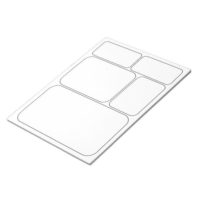 Bloc De Notas Plantillas en Blanco para Historietas de Cómics (Lado Derecho)