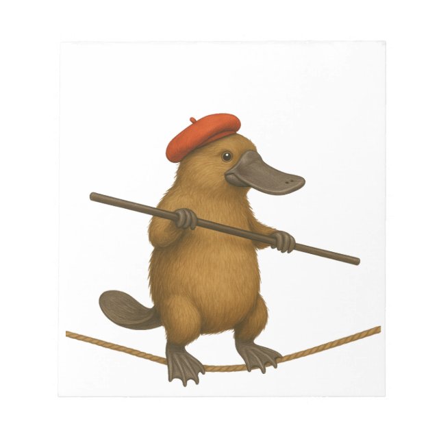 Bloc De Notas Plato platypus tightrope walker (Frente)