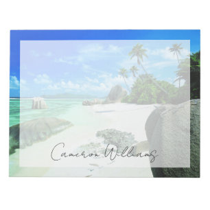 Bloc De Notas Playas Tropicales Isla La Digue