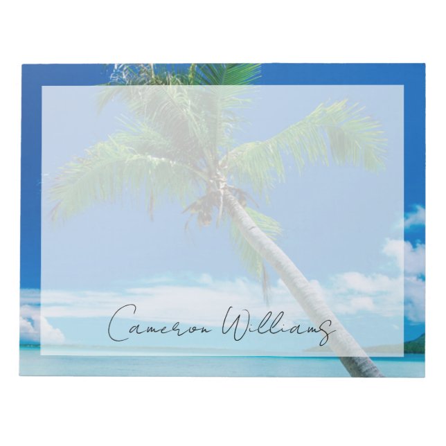 Bloc De Notas Playas tropicales | Playa de Motu Tofari, Bora Bor (Frente)