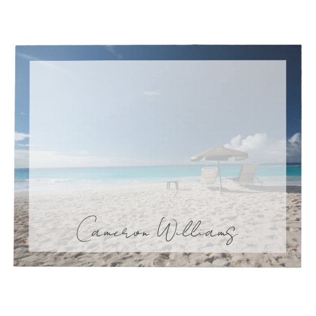 Bloc De Notas Playas tropicales | Sandy Beach, Anguila (Frente)