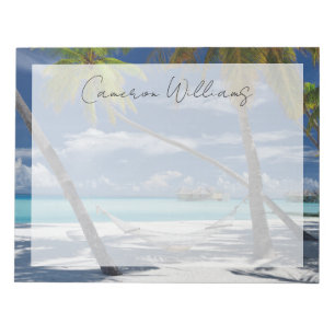 Bloc De Notas Playas tropicales Sandy Beach, Maldivas