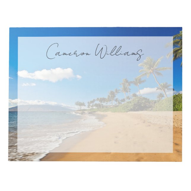 Bloc De Notas Playas tropicales | Wailea, Maui, Hawaii (Frente)
