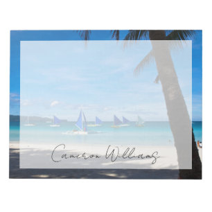 Bloc De Notas Playas tropicales White Beach Boracay Philippine