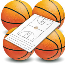 Playbook de baloncesto negro |
