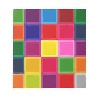 Bloc De Notas Plazas y bandas multicolores Girly