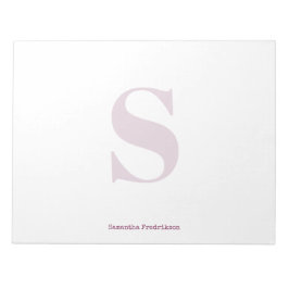 Bloc De Notas Pluma púrpura Berry oscuro Monograma máquina de es