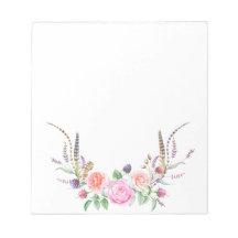 Plumas de Berries Florales Azules Rosa