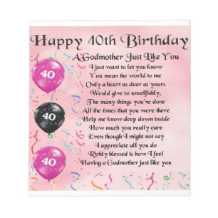 Bloc De Notas Poema de la abuela - Diseño de cumpleaños número 4