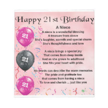 Poema de la sobrina - Cumpleaños 21