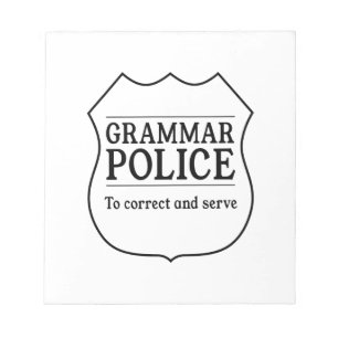 Bloc De Notas Policía de la gramática