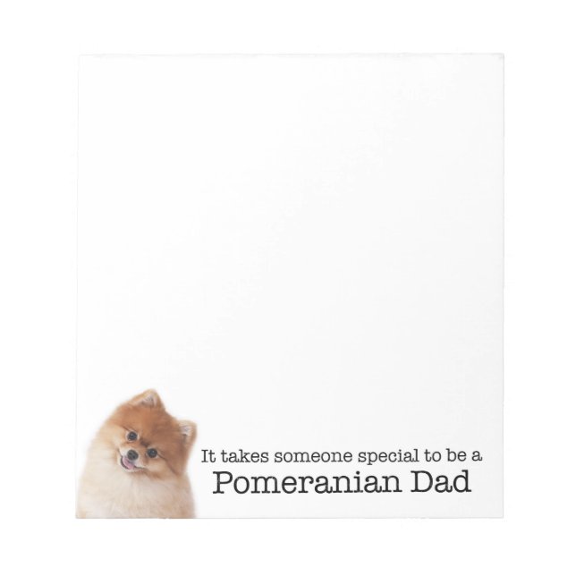Bloc De Notas Pomeranian Dad Notepad (Frente)