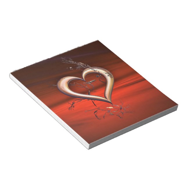 Bloc De Notas Por el amor al rojo (Lado Derecho)