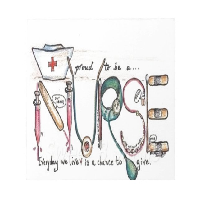 BLOC DE NOTAS POR EL AMOR DE LA ENFERMERÍA (Frente)