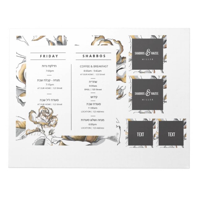 Bloc De Notas Portada interior del Personalizado de la caja del  (Frente)