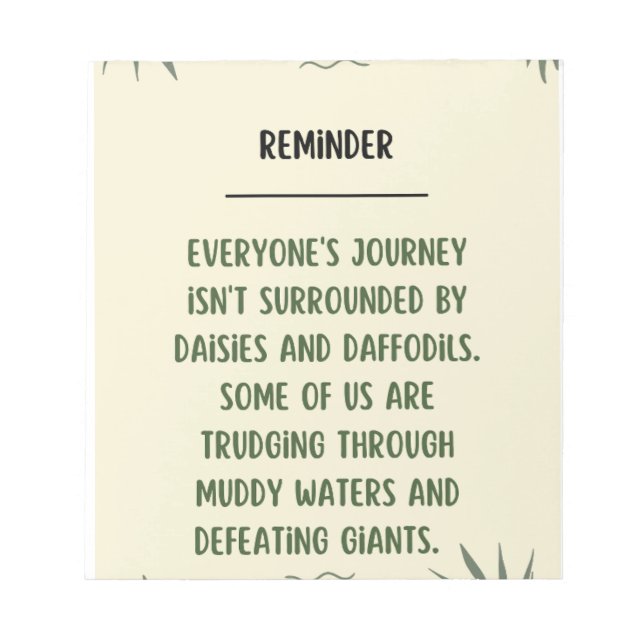 Bloc De Notas Portátil inspirador (Frente)