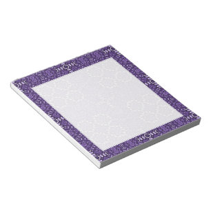 Bloc De Notas Portátil Personalizado del patrón Kaleidoscope púr