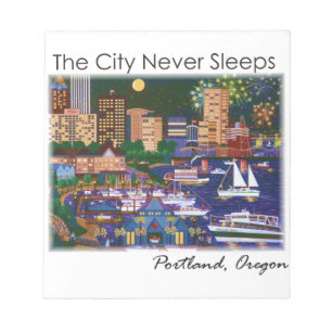 Bloc De Notas Portland Oregon de Noche