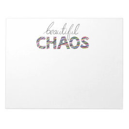 Bloc De Notas Positive Motivational Text Beautiful Chaos