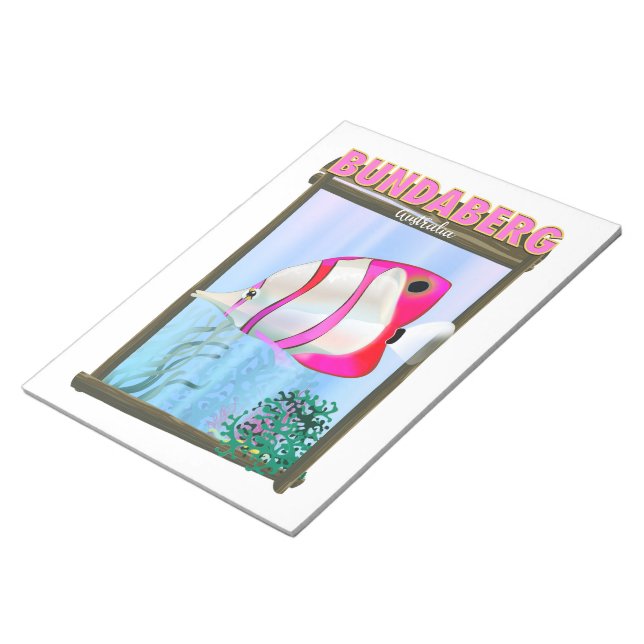 Bloc De Notas Póster de viaje de Bundaberg Australia (Lado Derecho)