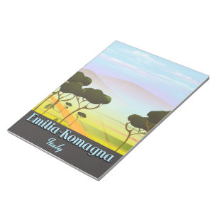 Bloc De Notas Póster de viaje de Emilia-Romaña Italia