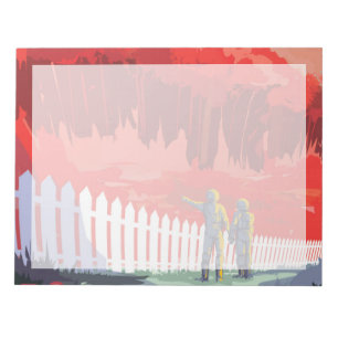 Bloc De Notas Poster Retro Espacial De Kepler-186f.