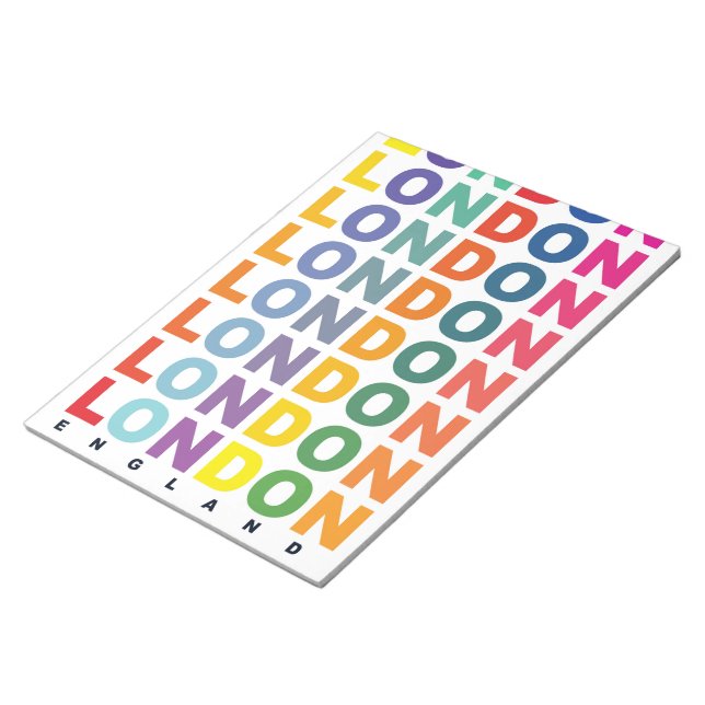 Bloc De Notas Póster retro Londres Inglaterra (Lado Derecho)
