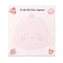 Bloc De Notas Postres de gelatina rosada