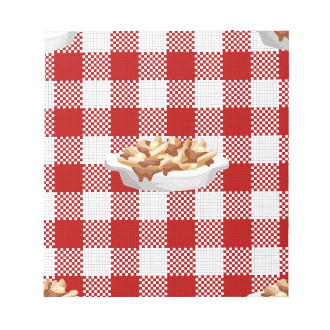 Bloc De Notas poutina de plaid (Frente)