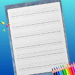 Bloc De Notas Práctica de escritura a mano muestra la acuarela a<br><div class="desc">Estudiantes y adultos pueden practicar tanto la impresión como la escritura cursiva con esta almohadilla de papel de tamaño completo con fondo de color azul. Cada página incluye 6 líneas para escritura, con una línea descendente extensiva para practicar todas las letras fundas inferiores y fundas superiores. Ideal para la escuela...</div>
