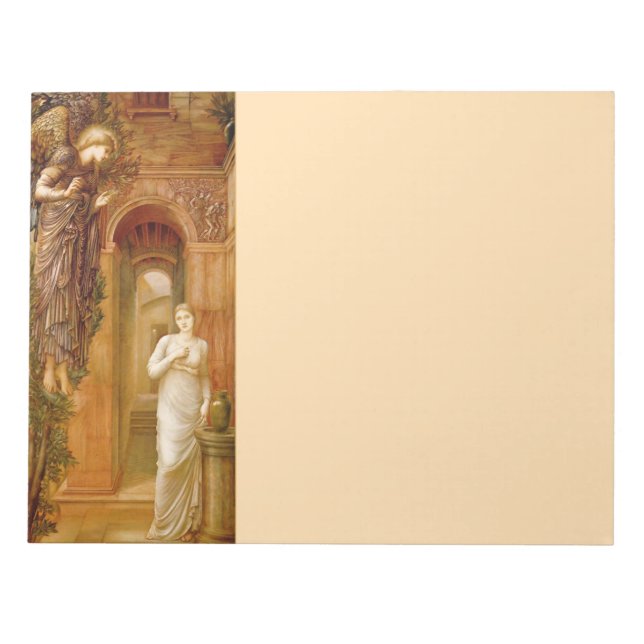 Bloc de notas Pre-Raphaelite Angel de 11X8.5 pulga (Frente)