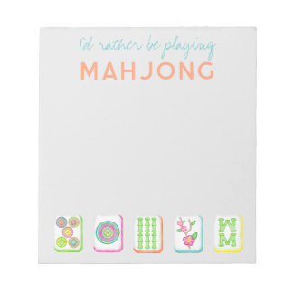 Bloc De Notas Preferiría estar jugando Mahjong Notepad