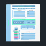 Bloc De Notas Preparación de la comida diaria y seguimiento de p<br><div class="desc">Cuidado entrenamiento Fitness Programación diaria Notepad</div>