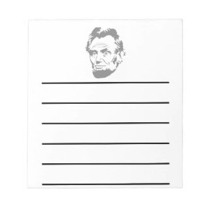 Bloc De Notas Presidente Abe Lincoln Face