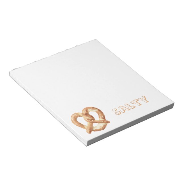 Bloc De Notas Pretzel salado   (Lado Derecho)