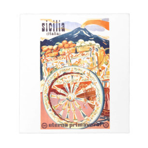 Bloc De Notas Primavera eterna 1947 del poster del viaje de
